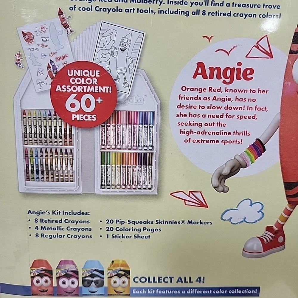 2025 CRAYOLA Limited‎ Edition Retired Colors Art Set New Release 60 Pieces Angie